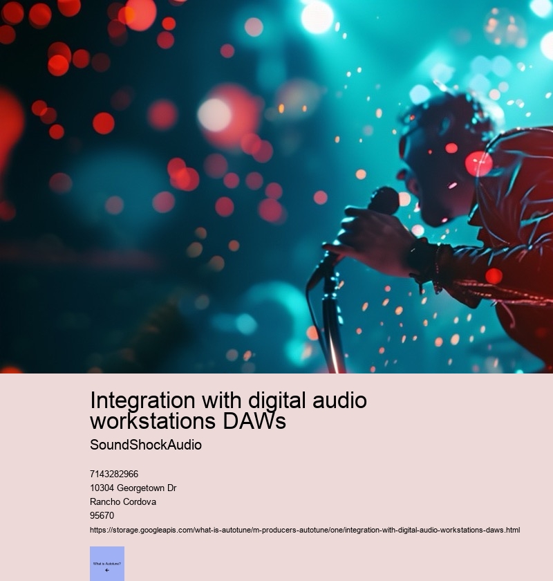 Integration with digital audio workstations DAWs